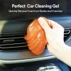 imagePULIDIKI Car Cleaning Gel Cleaning Putty Car Detailing Kit Car Interior Cleaner Car Slime Cleaner Dust Cleaning Supplies Car Accessories Car Gifts for Men Women Purple 2PackOrange2Pack