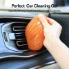 imagePULIDIKI Car Cleaning Gel for Car Detailing Putty Car Slime Cleaner Car Interior Cleaner Car Cleaning Supplies Auto Cleaning Kits Car Putty Car Accessories Blue Orange 2PackBlueOrange