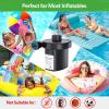 imagePULIDIKI Electric Air Pump for Inflatables Air Mattress Pump with 3 Nozzles Inflator Deflator Portable Quick Air Pump for Camping Air Mattress Bed Air Sofa Pool Toys Swimming Rings AC DC 50W