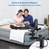 imagePULIDIKI Electric Air Pump for Inflatables Air Mattress Pump with 3 Nozzles Inflator Deflator Quick Air Pump for Air Mattress Beds Pool Toys Raft Boat Swimming Rings AC 110V 130W