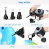 imagePULIDIKI Electric Air Pump for Inflatables Air Mattress Pump with 3 Nozzles Inflator Deflator Quick Air Pump for Air Mattress Beds Pool Toys Raft Boat Swimming Rings AC 110V 130W