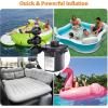 imagePULIDIKI Electric Air Pump for Inflatables Battery Air Pump Rechargeable Air Mattress Pump with 3 Nozzles Inflator Deflator for Air Mattress Beds Air Sofa Boat Pool Toys Swimming Rings