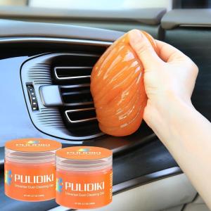 imagePULIDIKI Car Cleaning Gel Cleaning Putty Car Detailing Kit Car Interior Cleaner Car Slime Cleaner Dust Cleaning Supplies Car Accessories Car Gifts for Men Women Purple 2PackOrange2Pack