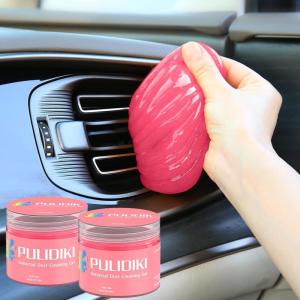 imagePULIDIKI Car Cleaning Gel Cleaning Putty Car Detailing Kit Car Interior Cleaner Car Slime Cleaner Dust Cleaning Supplies Car Accessories Car Gifts for Men Women Purple 2PackPink2Pack