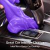 imagePULIDIKI Car Cleaning Gel Clean Putty Universal Car Interior Cleaner Slime Perfect Cleaning Kit Supplies Auto Detailing Tools Accessories Dust Remover Gifts for Men Women BluePurple