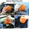 imagePULIDIKI Car Cleaning Gel for Car Cleaning Putty Car Putty Auto Detailing Tools Car Slime Cleaner Dust Cleaning Gel for Car Interior Cleaner Car Accessories Keyboard Cleaner Orange 4PackOrange4Pack