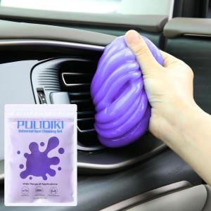 imagePULIDIKI Car Cleaning Gel Clean Putty Universal Car Interior Cleaner Slime Perfect Cleaning Kit Supplies Auto Detailing Tools Accessories Dust Remover Gifts for Men Women BluePurple